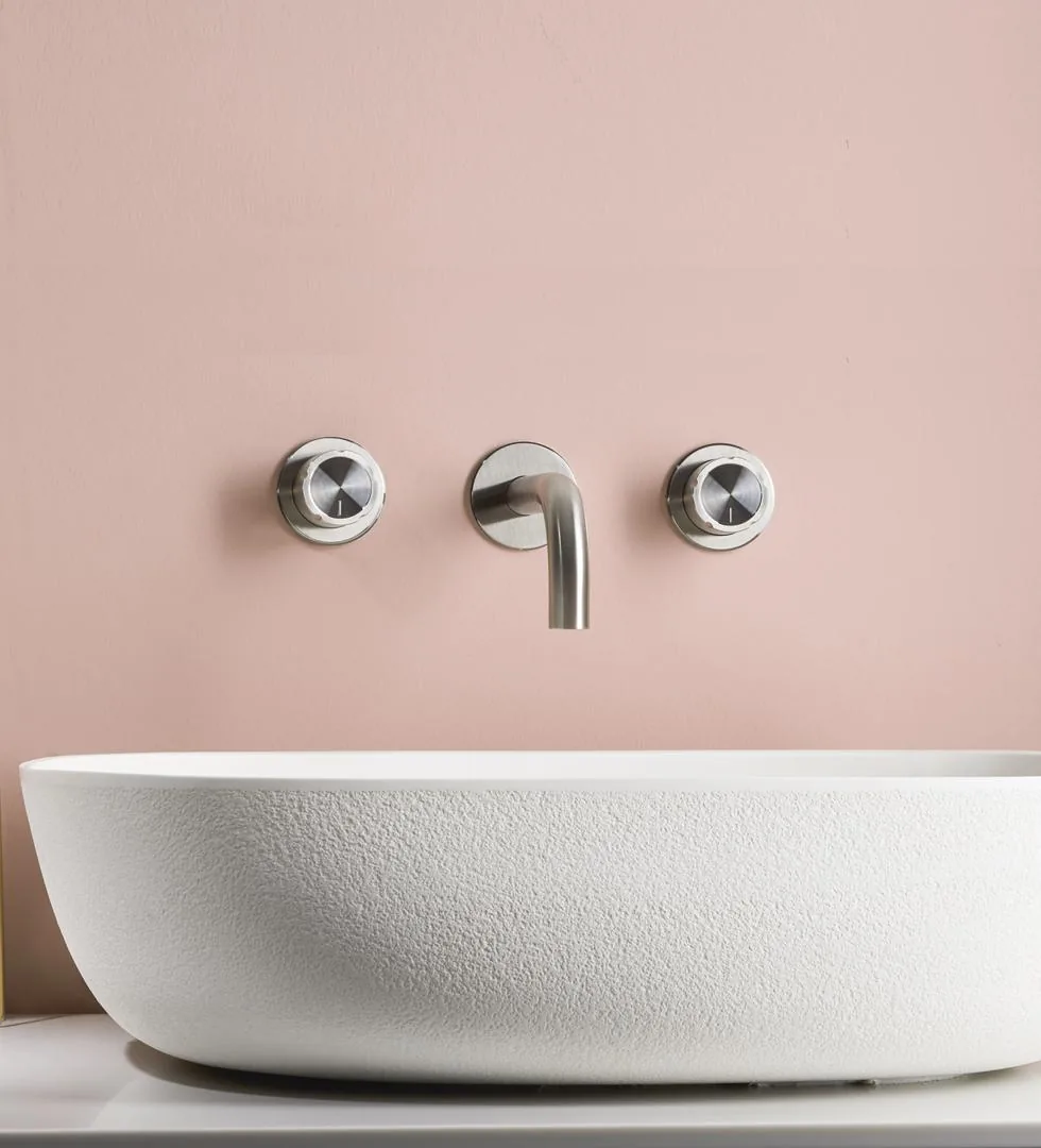 Accordo Concealed Wall Mounted Basin Tap with 180mm Spout