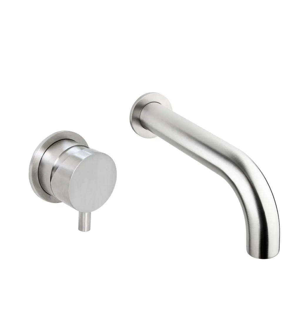 Portata Wall Mounted Bath Set with Mixer and Flexible Spout