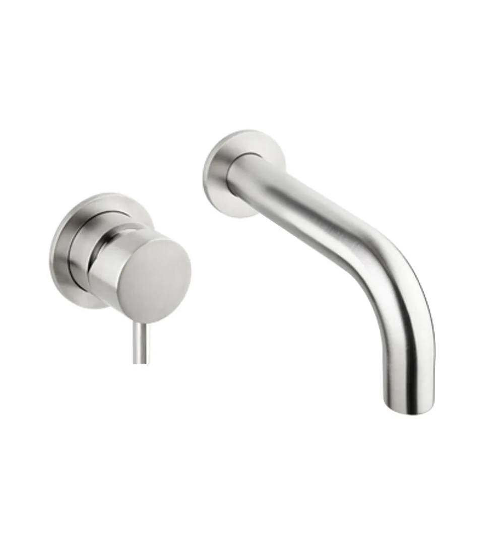 Limpido Wall Mounted Spout and Mixer Set, 190mm