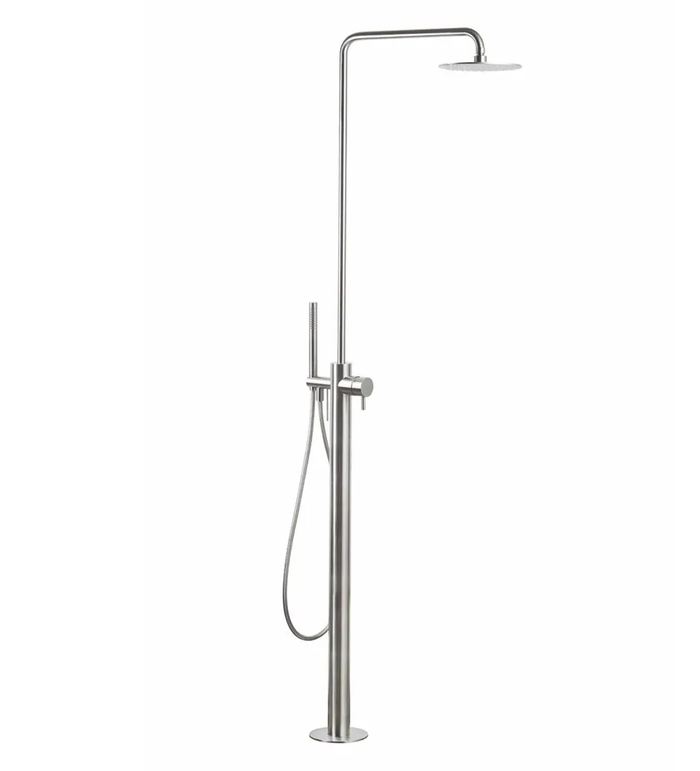 Limpido Freestanding Shower Column with Diverter and Hand Shower