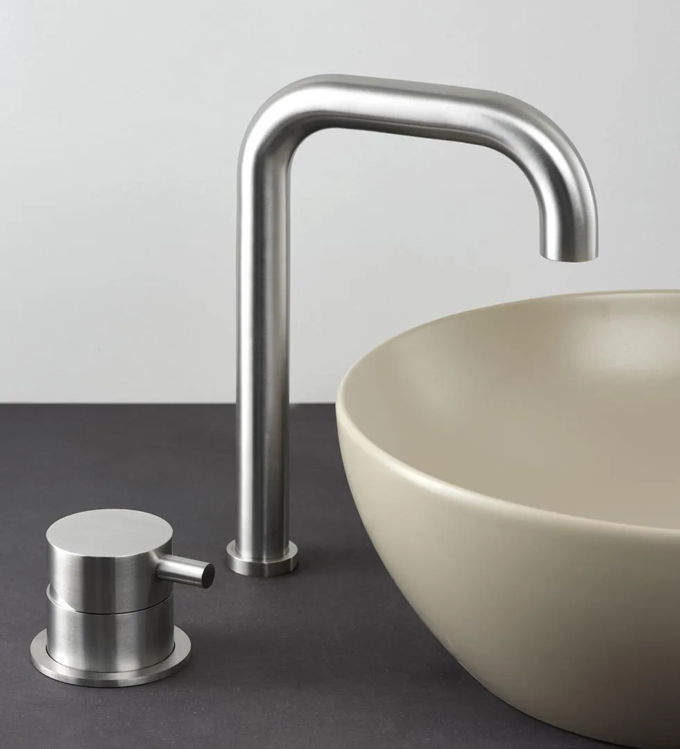 Portata Two Hole Deck Mounted Basin Mixer