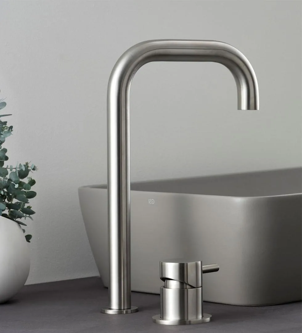 Limpido Deck Mounted Mixer and Spout Set