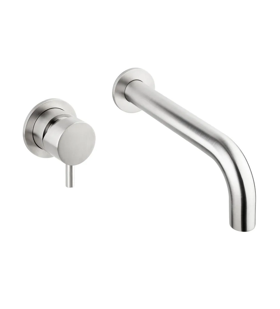 Limpido Wall Mounted Bath Set With Mixer and Spout