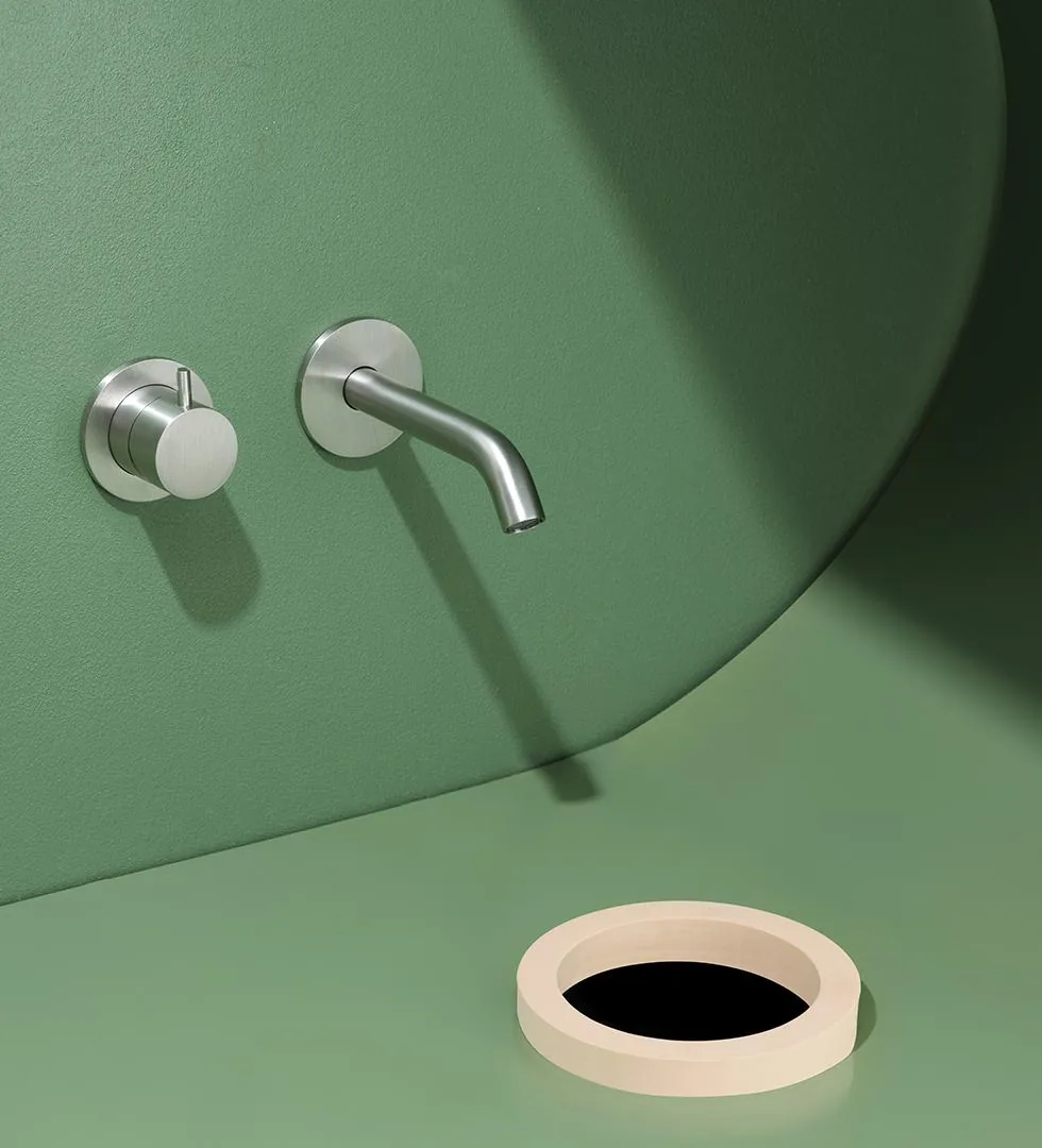 Alveo Wall Mounted Basin Mixer Set with 160mm Spout