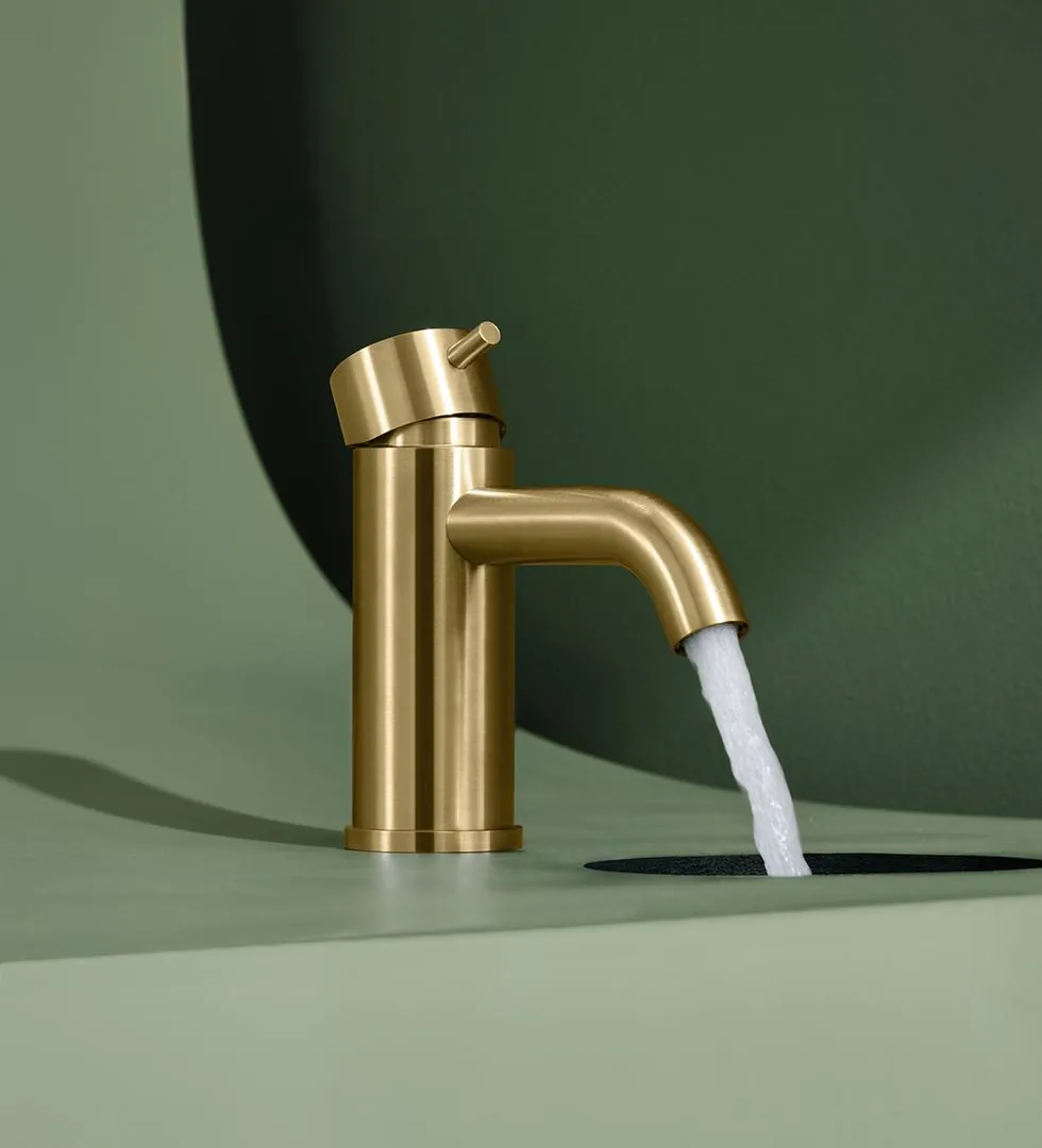 Alveo Deck Mounted Basin Mixer without Drain, 316L Steel