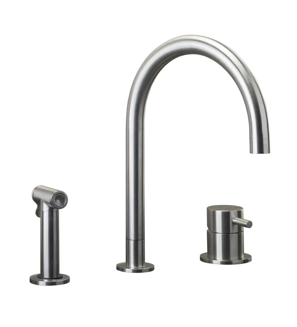Stacco Kitchen Set Sink Mixer with Swivel Spout