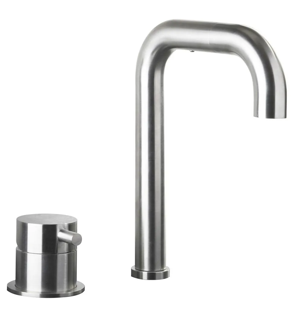 Piena Exposed Kitchen Sink Mixer with Pull Out Swivel Spout