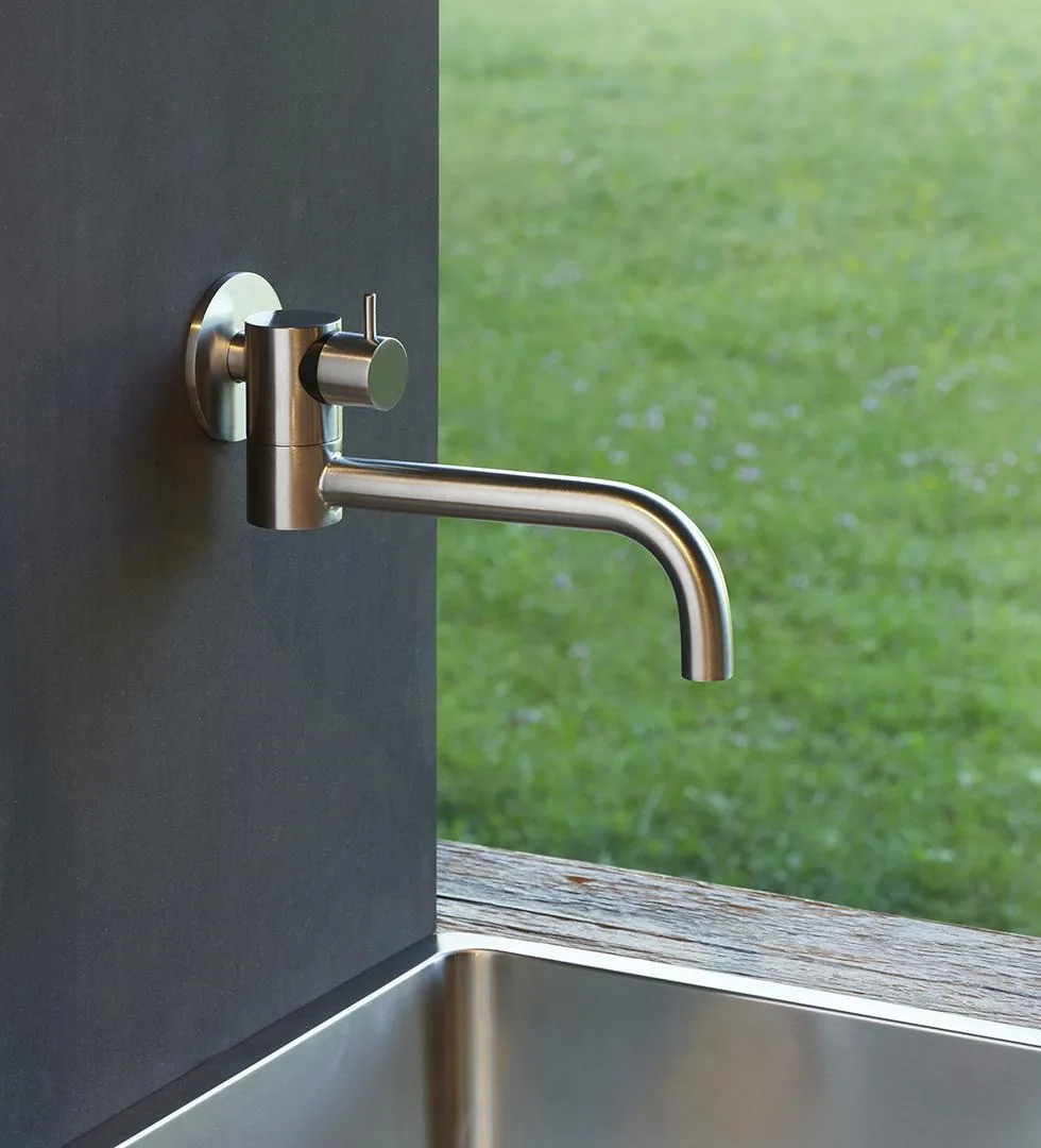 Asse Wall Mounted Cold Water Kitchen Spout